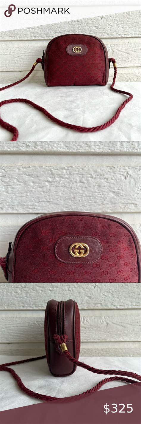 gucci burgundy crossbody tote